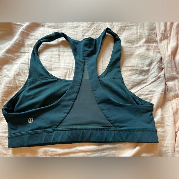 Lululemon Blue Sports Bra with Racerback Design - Picture 2 of 5